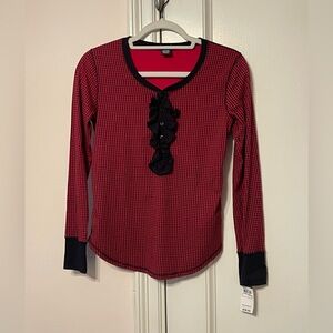 Ralph Lauren Red & Black Top